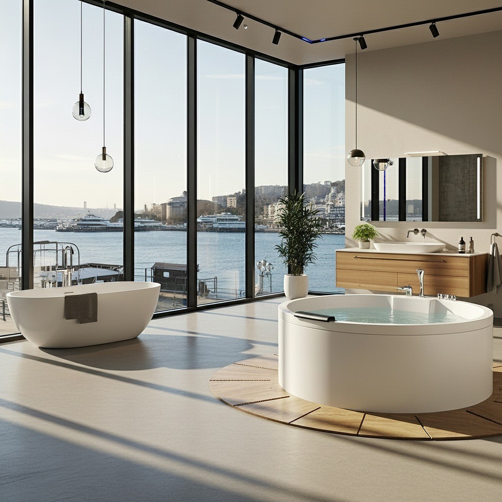 Ferris Acrylic Freestanding Bathtub Made in Turkey